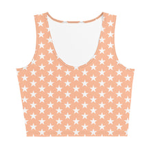 Load image into Gallery viewer, Peach Stars Crop Top
