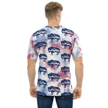 Load image into Gallery viewer, silhouette of a landscape and a bison Men&#39;s t-shirt
