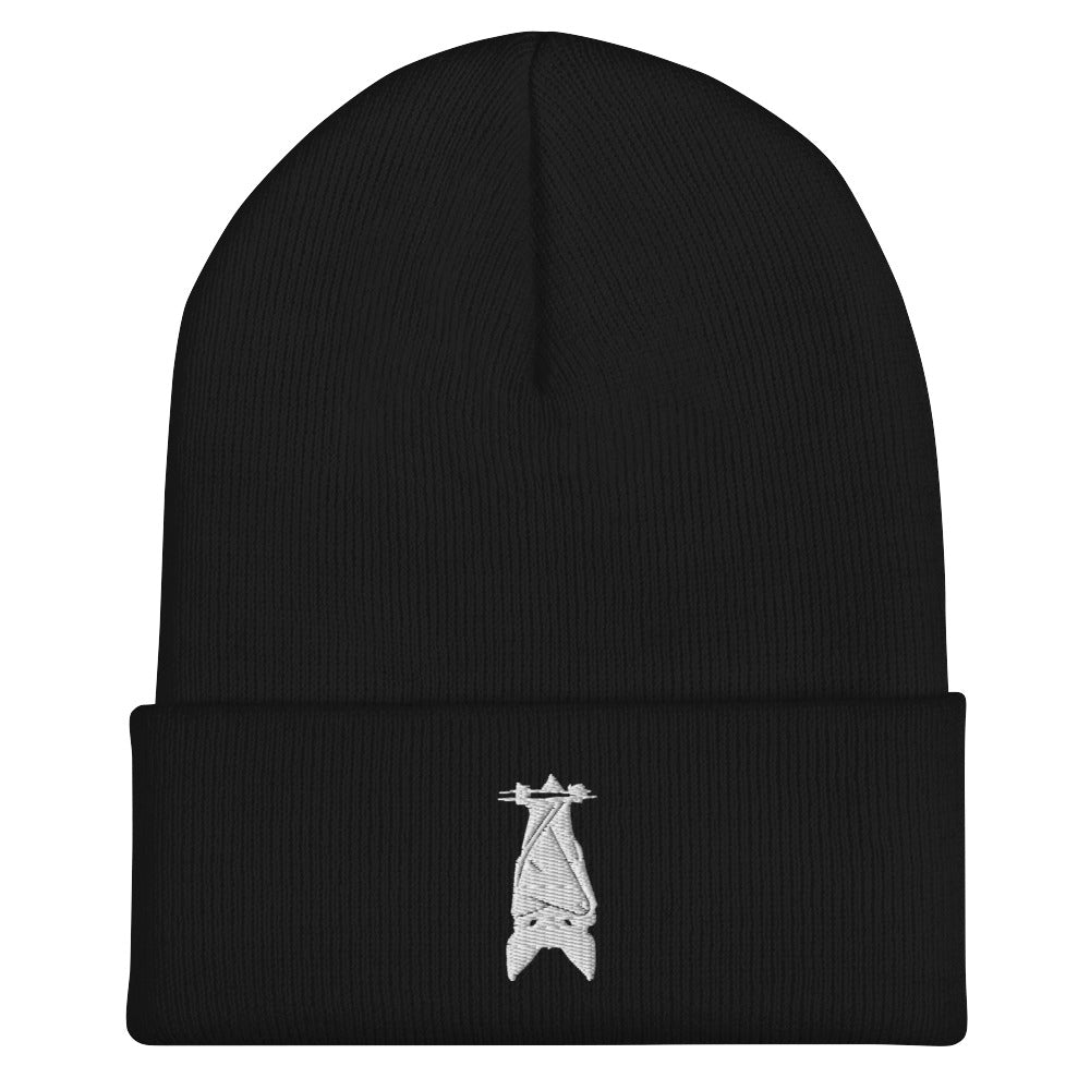 bat hanging Cuffed Beanie