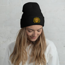 Load image into Gallery viewer, Bee kind to everyone yellow Cuffed Beanie
