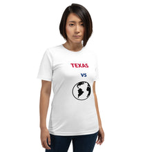 Load image into Gallery viewer, TEXAS Versus the Globe Unisex t-shirt
