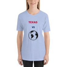 Load image into Gallery viewer, TEXAS Versus the Globe Unisex t-shirt
