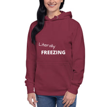 Load image into Gallery viewer, Literally Freezing Funny Unisex Hoodie
