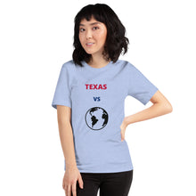 Load image into Gallery viewer, TEXAS Versus the Globe Unisex t-shirt
