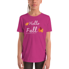 Load image into Gallery viewer, Hello Fall Youth Short Sleeve T-Shirt
