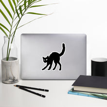 Load image into Gallery viewer, black cat Bubble-free stickers
