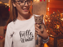 Load image into Gallery viewer, Hello winter Unisex Premium Sweatshirt
