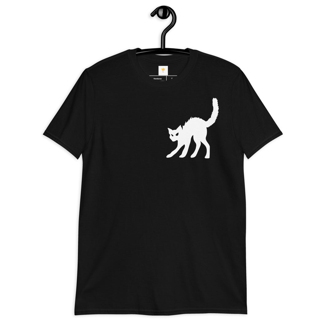 black cat Short-Sleeve Unisex T-Shirt