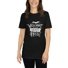 Load image into Gallery viewer, Welcome to our haunted house Short-Sleeve Unisex T-Shirt
