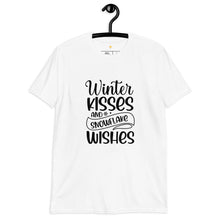 Load image into Gallery viewer, Winter kisses and snowflake wishes Short-Sleeve Unisex T-Shirt
