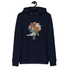 Load image into Gallery viewer, Skeleton Halloween Flowers Unisex essential eco hoodie
