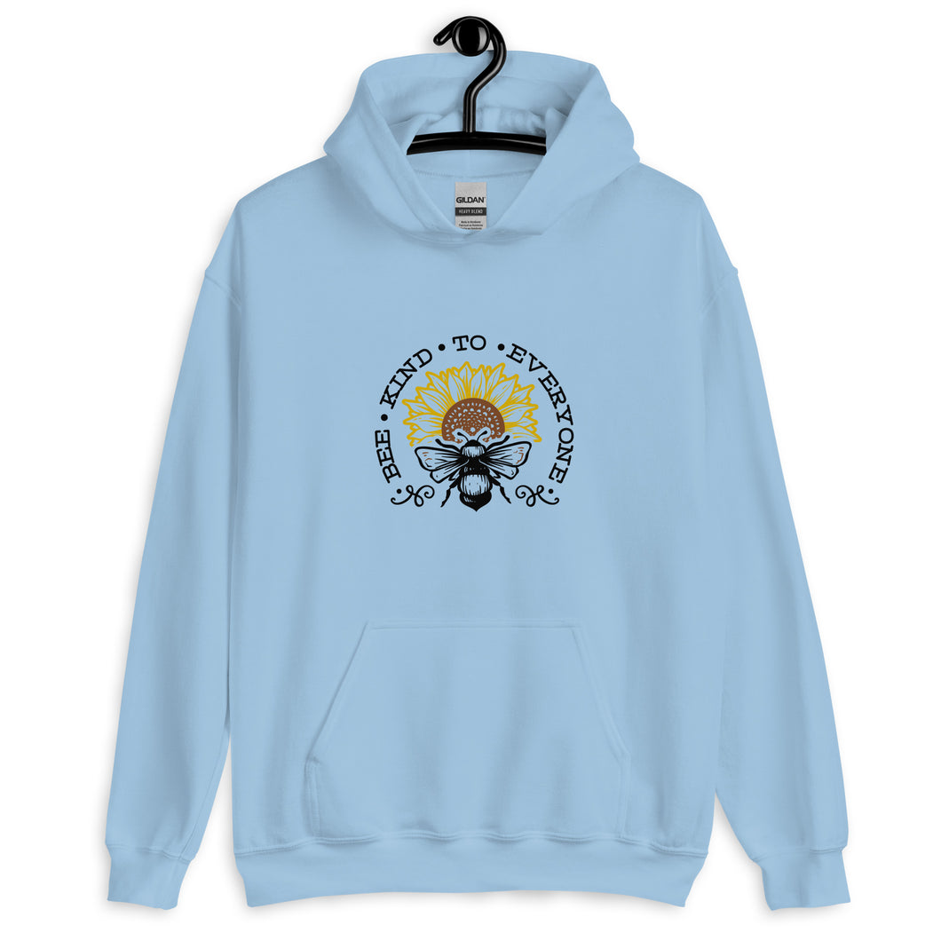 Bee kind to everyone black and yellow Unisex Hoodie