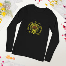Load image into Gallery viewer, Bee kind to everyone yellow Unisex Long Sleeve Tee
