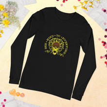 Load image into Gallery viewer, Bee kind to everyone yellow Unisex Long Sleeve Tee
