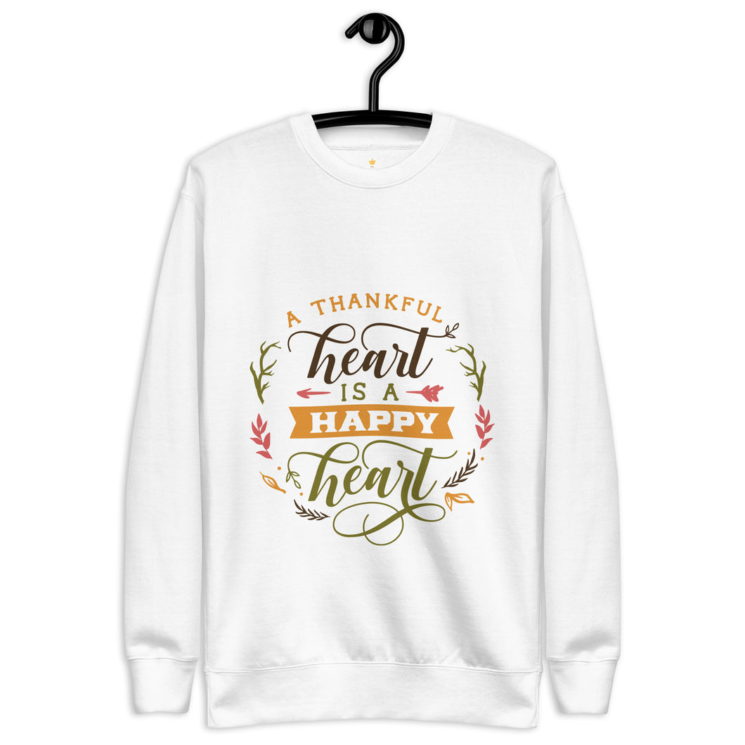 A thankful heart Unisex Premium Sweatshirt