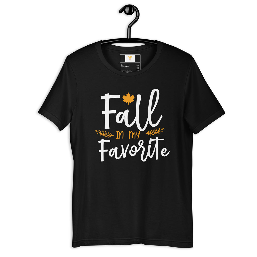 fall is my favorite Unisex t-shirt