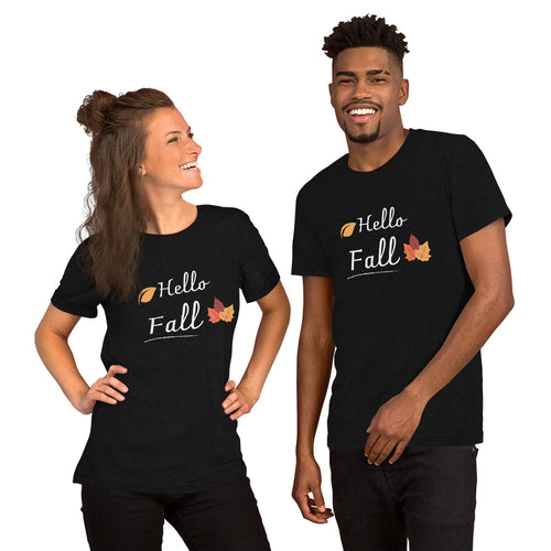Hello Fall Unisex t-shirt - fallstores