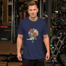 Load image into Gallery viewer, Skeleton Halloween Flowers Unisex t-shirt
